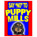 T-Shirt: Say No to Puppy Mills by Aquavel T-Shirt: Say No to Puppy Mills