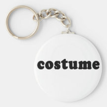 T shirt that just says COSTUME Key Chains