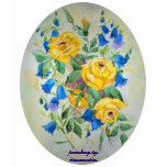 T-Shirt Yellow Roses and Blue Bells