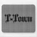 T-town Gothic Logo (Houndstooth) mousepads