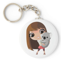 Taara and Pudding the Koala Key Chain