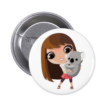 Taara and Pudding the Koala Pin
