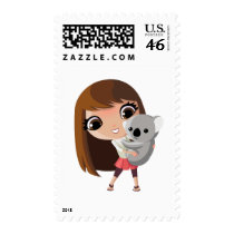 Taara and Pudding the Koala Stamp