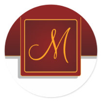 Tabbed Initial Envelope Seal stickers