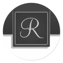 Tabbed Initial Envelope Seal stickers
