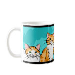 Tabby and Calico Cat mugs