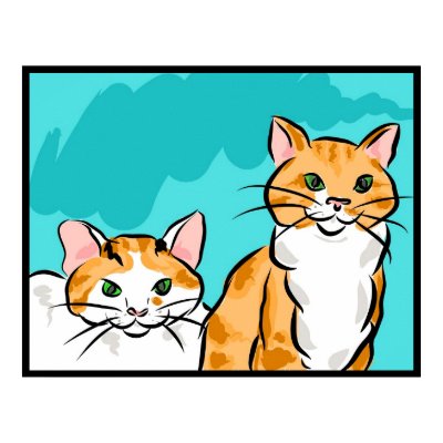 Tabby and Calico Cat Posters by Quequay