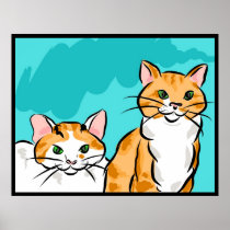Tabby and Calico Cat Posters