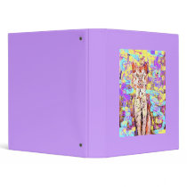 tabby cat vinyl binder