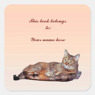 Tabby Cat Bookplate