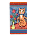 Tabby Cat Lover's Sticker / Labels