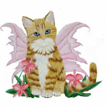 Tabby Fairy Kitten photo sculptures by MagicalTails Tabby Fairy Kitten photo sculptures
