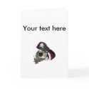 Tabby Pirate Customizable Card