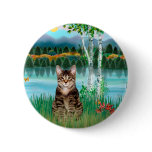 Tabby Tiger Cat  - Birches Pin