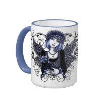 Tabitha Angel Big 15 oz Mug by mykajelina Tabitha Angel Big 15 oz Mug