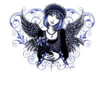 "Tabitha" Blue Flower Angel Top t-shirts by mykajelina "Tabitha" Blue Flower Angel Top t-shirts
