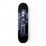 "Tabitha" Blue Gothic Angel Art Skateboard