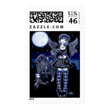Tabitha Gothic Graveyard Angel Postage