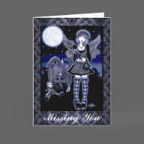 "Tabitha" Gothic Guardian Angel Art Card