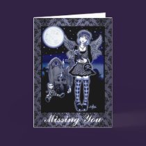 "Tabitha" Gothic Guardian Angel Art Card cards