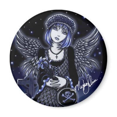 "Tabitha" Guardian Angel Magnet by mykajelina