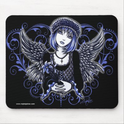 Tabitha Guardian Angel Mousepad by mykajelina