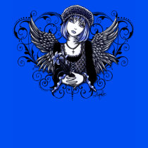Tabitha Victorian Angel Heart Scroll Tank