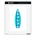 Tabla hawaiana del hibisco de la aguamarina skins para NOOK