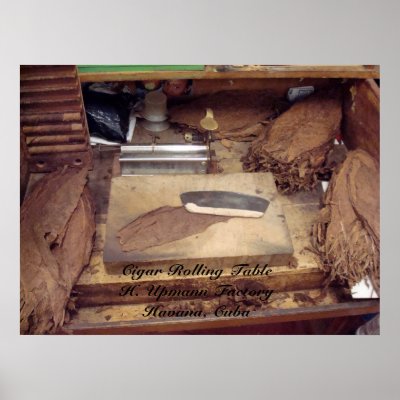 Table and Tools, Cigar Rolling TableH. Upmann F. posters