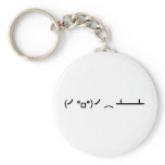 Table Flip Flipping Ascii Emoticon Keychains
