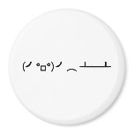 Table Flip Flipping Ascii Emoticon Magnet
