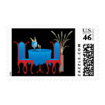 Table for Two Postage Stamps