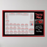 Table Location Map (horizontal) Poster