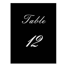 Table Number 12 Post Card