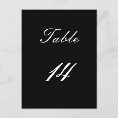 Table Number 14 Post Cards