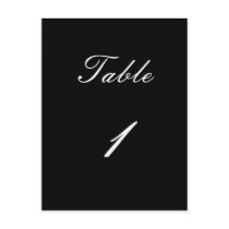 Table Number 1 Postcards