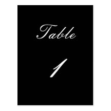 Table Number 1 Postcards
