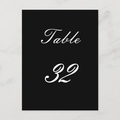 Table Number 32 Postcards