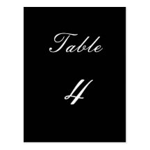 Table Number 3 Post Card