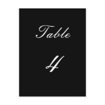 Table Number 3 Post Card