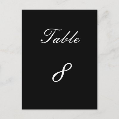 Table Number 8 Postcards