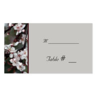 table number card with reception address business card templates