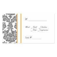 table number card with reception address business card template