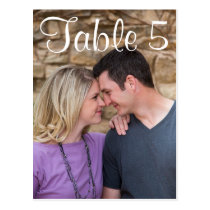 Table Number Picture Post Card