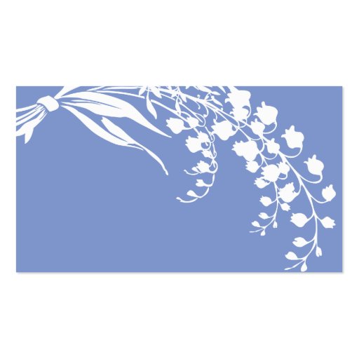 Table Placecard Lily of the Valley Wedding Business Cards (back side)