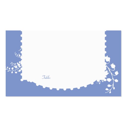 Table Placecard Lily of the Valley Wedding Business Cards (front side)