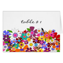 Table Seating Cards - Wedding