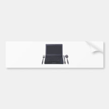 table setting bumper sticker
