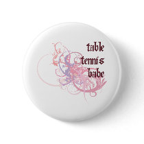 Table Tennis Babe Pin