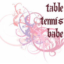 Table Tennis Babe photo sculptures
